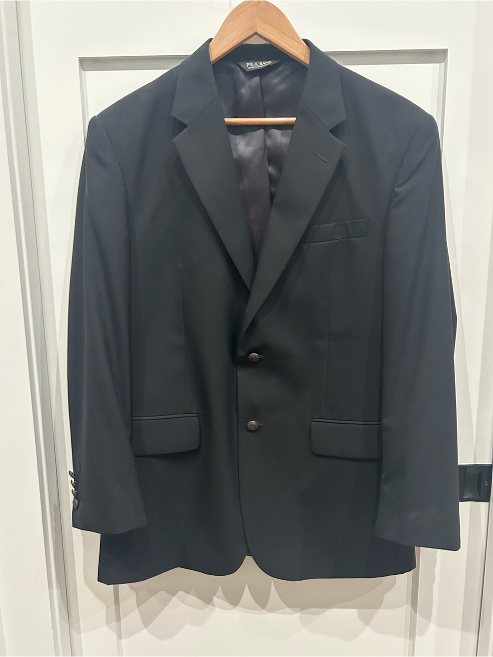 Jos. A. Bank Men's Black Two-Button Suit Jacket